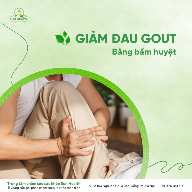 Giảm dâu Gout bằng bấm huyệt